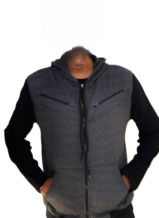 Men’s Casual Zip-Up Jaqueta Hoodie - Extra Large