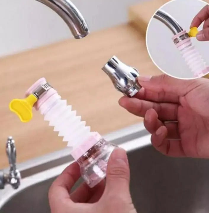 Kitchen Shower Splash Fan Faucet With Clip Water-saving Filter tap nozzle extended Each ( Random Color )
