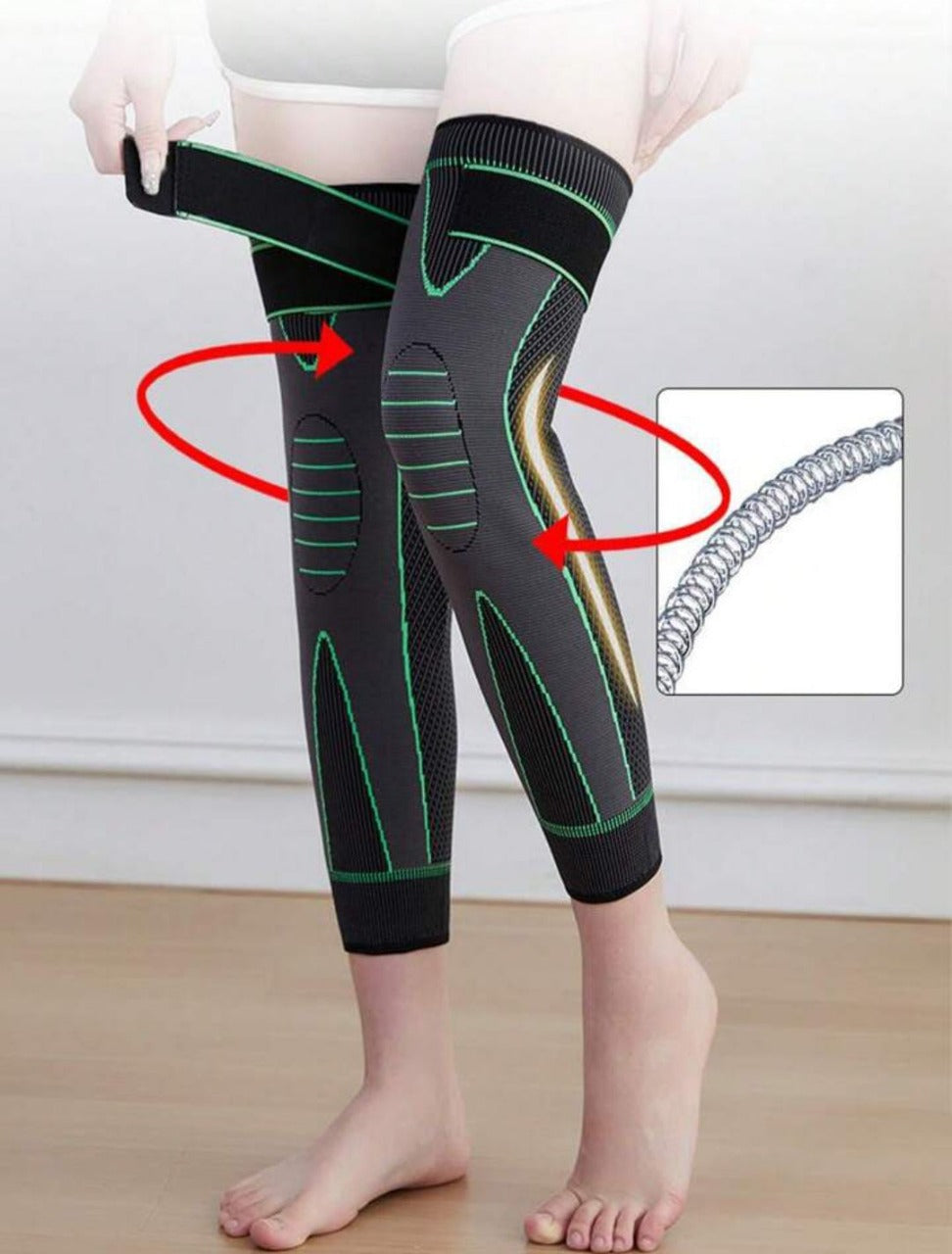 Full Leg Knee Pads with Support Belt ( Original China )