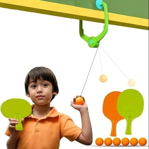 Children’s Indoor Hanging Table Tennis Toy | Fun Swing Ping Pong Training Set For Kids | Indoor Sports Game For Hand-Eye Coordination And Active Play