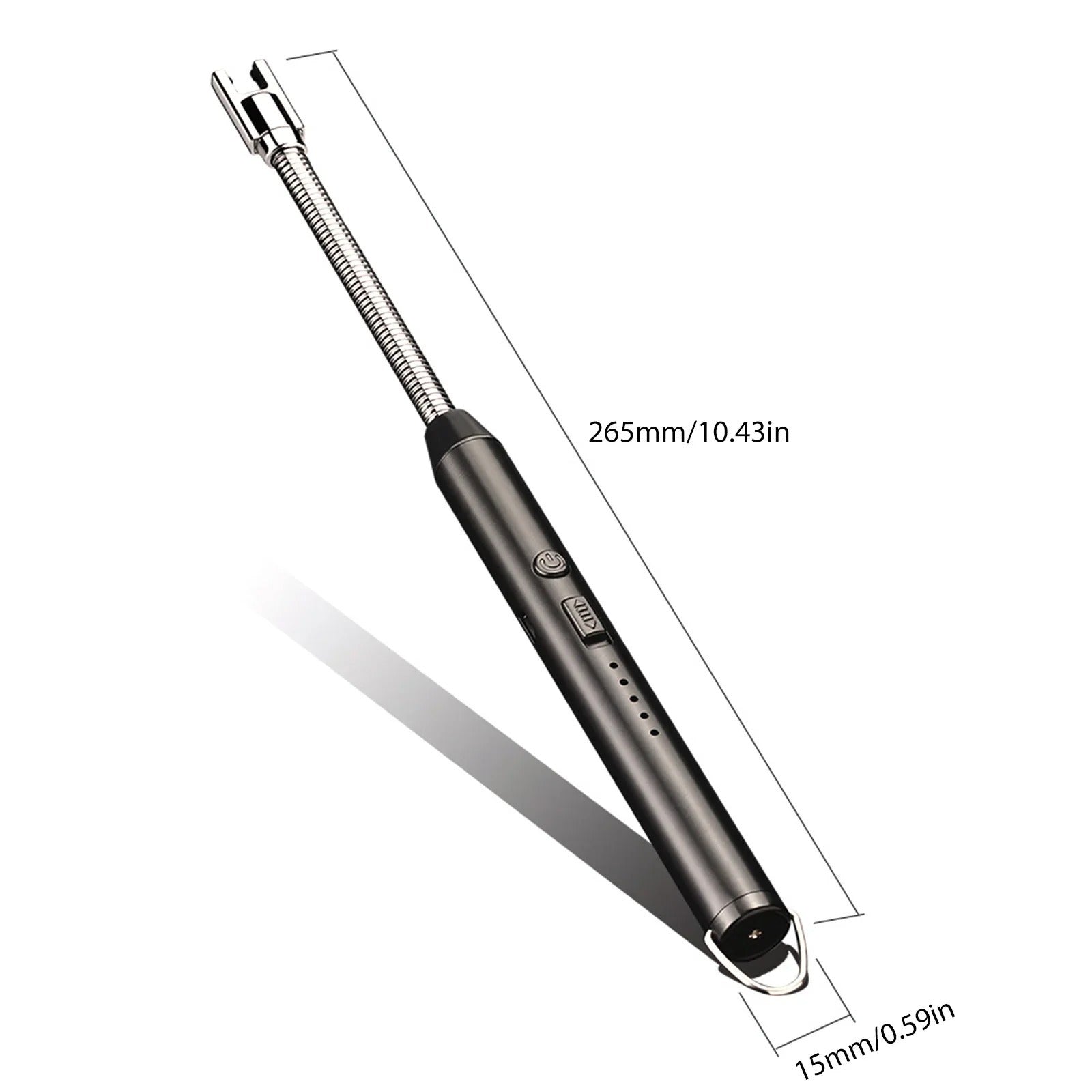 360° Outdoor Kitchen Lighter | USB Rechargeable Electronic Arc Lighter With Flexible Neck, Safety Lock (Random Color)