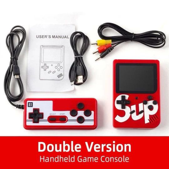 Double Version SUP RETRO GAME BOX with Joystick CONSOLE HANDHELD DUAL CONTROLLER 400 IN 1 GAMES