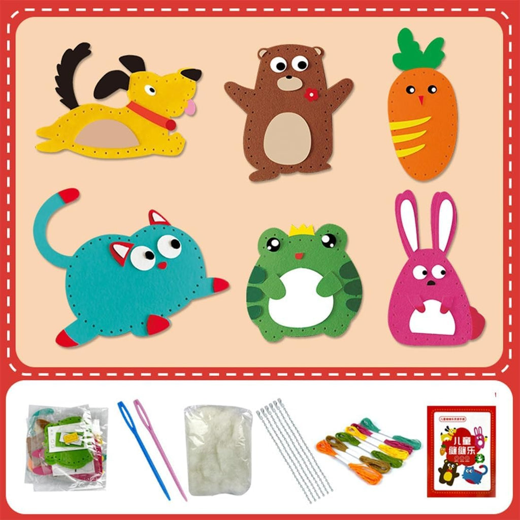 DIY Felt Sewing Kit for Kids – Fun Handmade Craft Set for Beginners | Educational Creative Sewing Kit for Children (Ages 6+)