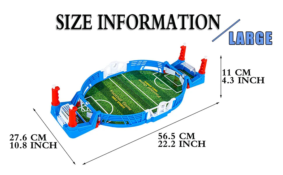 Mini Tabletop Football Game Set Soccer Table Competition Sports Games Tabletop Games Toys Board Game for Family Game Match Game Board Match Game Two Player Game Finger Sports Football Party Board Games Interactive Board Toys