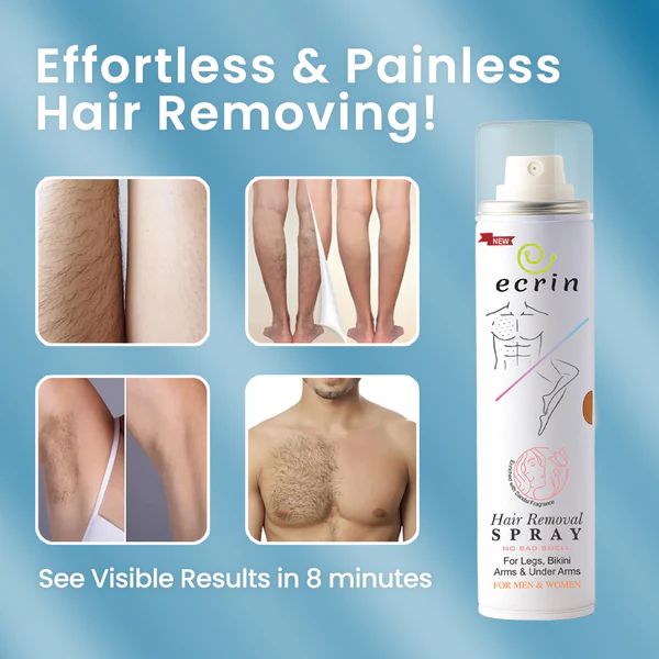 New Original Ecrin Hair Removal Foaming Spray Advance Formula with Refreshing Fragrance 200ml